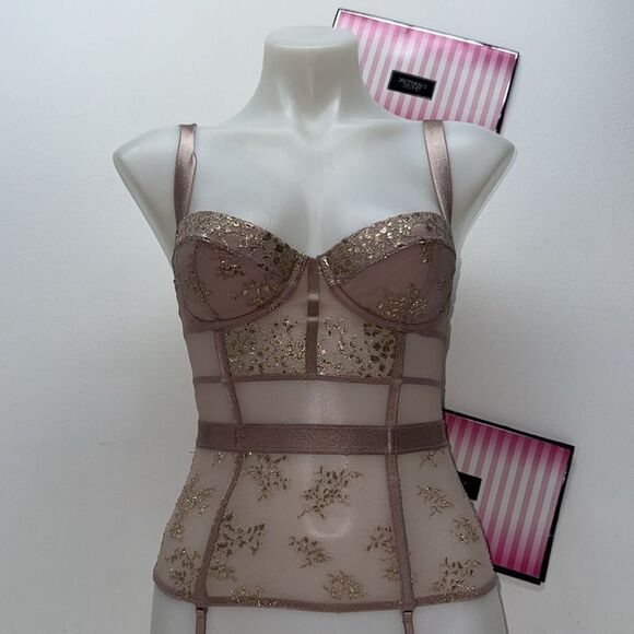 🔥Victoria’s Secret lingerie corset sz 32C collection 09/17 New - Picture 1 of 6